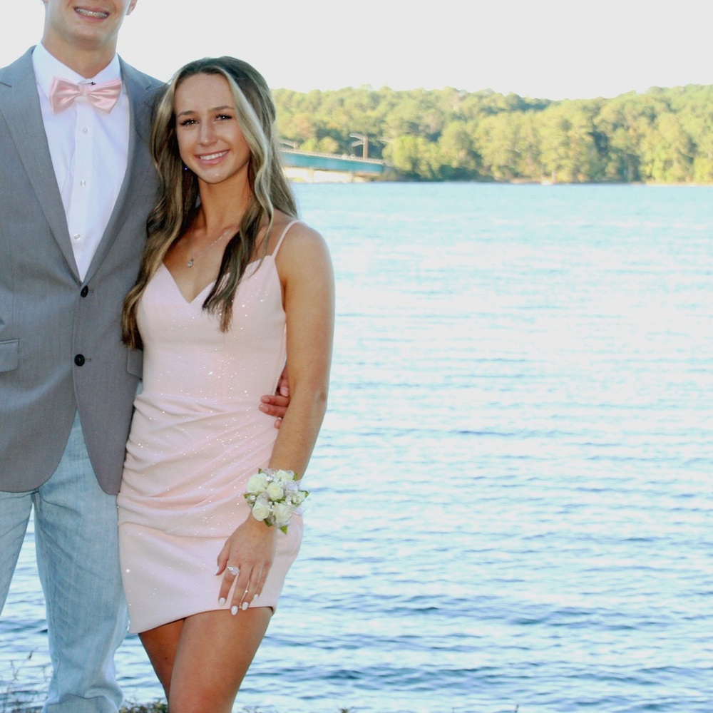 Jovani pink homecoming dress